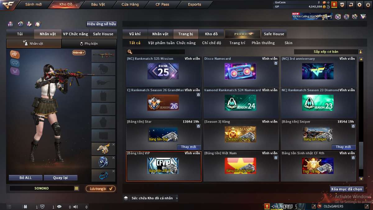 shop acc cf uy tin gia re